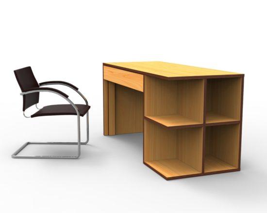 Giselle series office table (Golden-brown and DBT-30105422659776 HomeOfficeGarden Home Office Garden | HOG-HomeOfficeGarden | HOG 