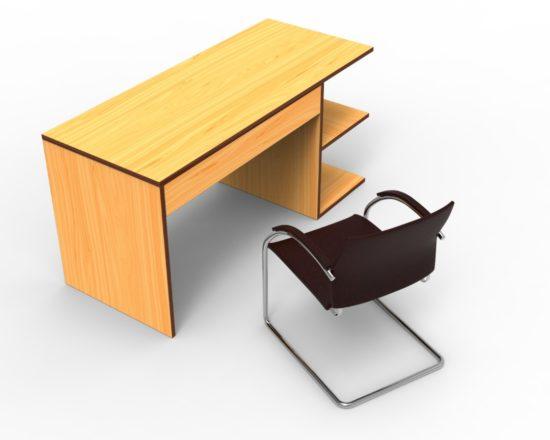Giselle series office table (Golden-brown and DBT-30147251110080 HomeOfficeGarden Home Office Garden | HOG-HomeOfficeGarden | HOG 