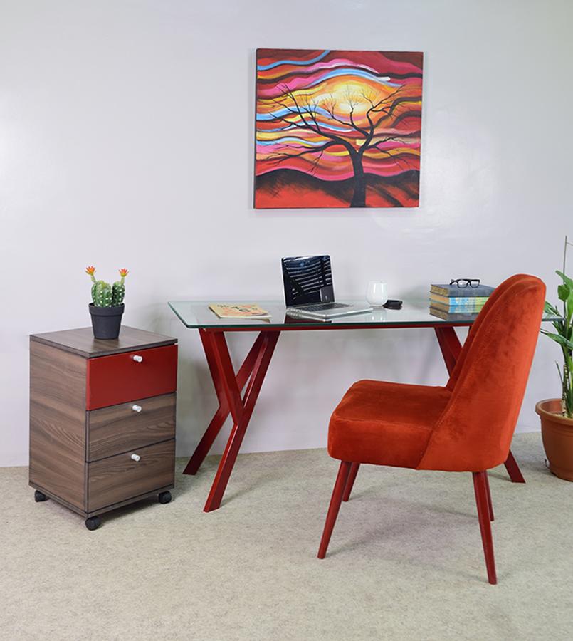 Glass & Metal Desk Home Office Garden | HOG-HomeOfficeGarden | online marketplace