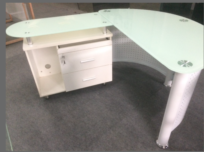 Glass Office Table -1.4 Meters