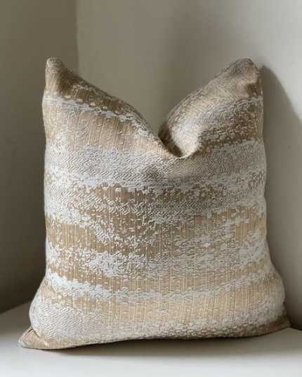 Gold and Grey Pattern on Blend Pillow