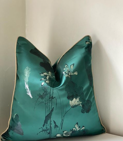 Green sea Pattern on Blend Pillow