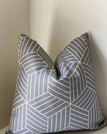 Grey Pattern on Blend Pillow