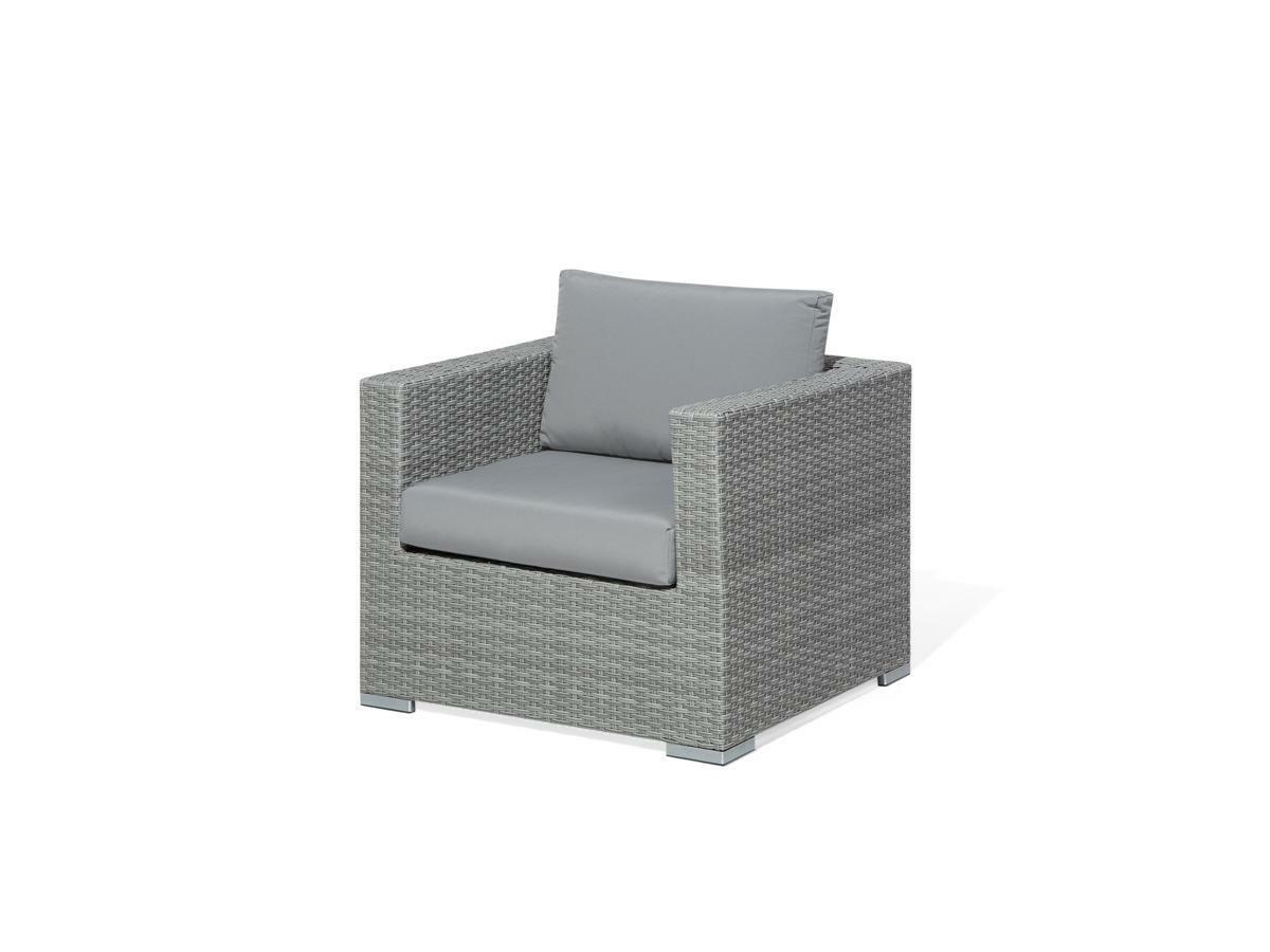 Grey Single Seater Rattan Sofa Set