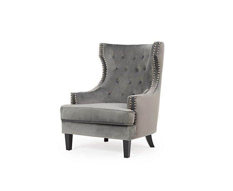 Grey Velvet Armchair Home Office Garden | HOG-HomeOfficeGarden | HOG-Home.Office.Garden