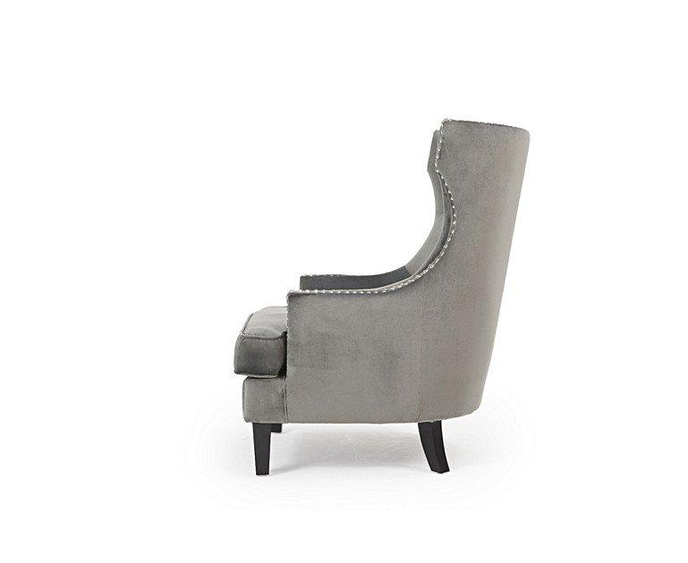 Grey Velvet Armchair Home Office Garden | HOG-HomeOfficeGarden | HOG-Home.Office.Garden