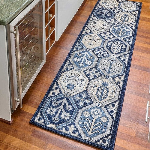 Henley Quincy Blue Indoor Runner Rug - 24" X 96"