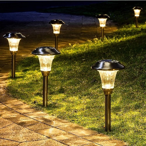 Hgtv Home 8 Pieces LED Solar Path Lights