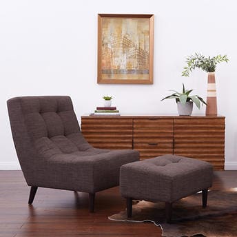 Costco Baskin Fabric Chair And Ottoman Home Office Garden | HOG-HomeOfficeGarden | online marketplace