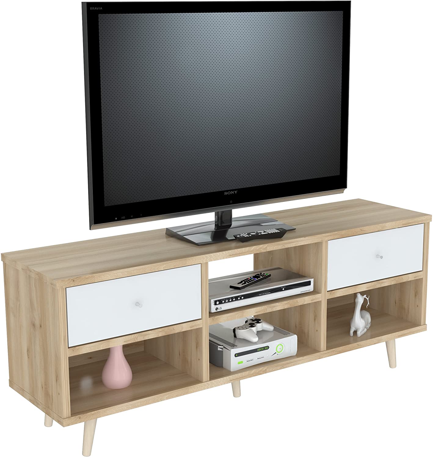 Inval Mid-Century Modern TV Console Home Office Garden | HOG-HomeOfficeGarden | online marketplace