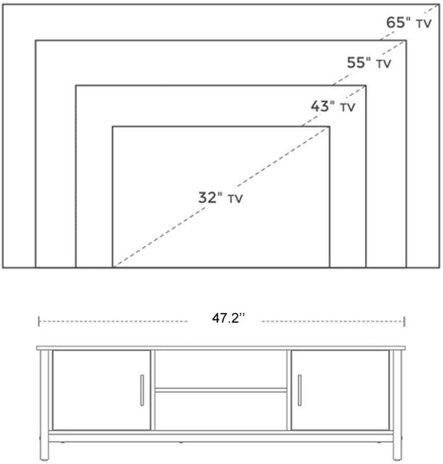 IWELL Mid-Century Modern TV Console Home Office Garden | HOG-HomeOfficeGarden | online marketplace