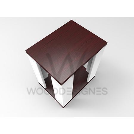 jella-series-side-table-white-and-red-brown-653247807508  HomeOfficeGarden Home Office Garden | HOG-HomeOfficeGarden | HOG