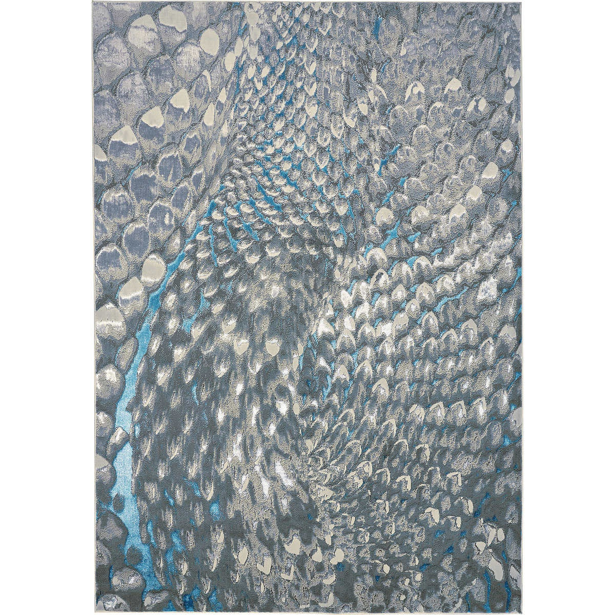 Feizy Jewel Area Rug - Blue & Silver -7 Ft. - 10". X 10 Ft. Home Office Garden | HOG-HomeOfficeGarden | online marketplace