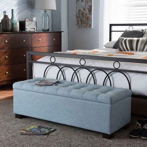 Kareem Upholstered Storage Bench Home Office Garden | HOG-HomeOfficeGarden | online marketplace