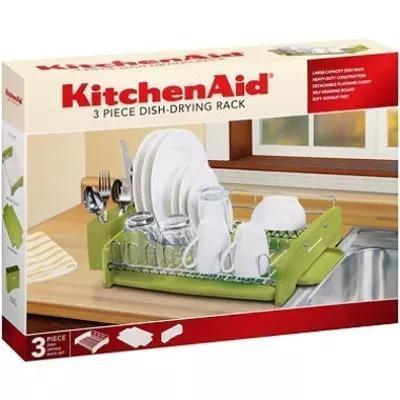 Kitchen Aid - 3-Piece Dish Drying Rack - Green