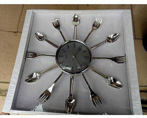 Kitchen Utensils Cutlery Clock