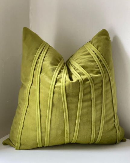 Lime Pattern on Blend Pillow