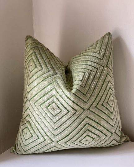 Lime Pattern on Blend Pillow