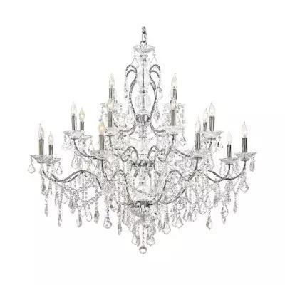 Luciano 12 Light Chandelier Chrome Finish