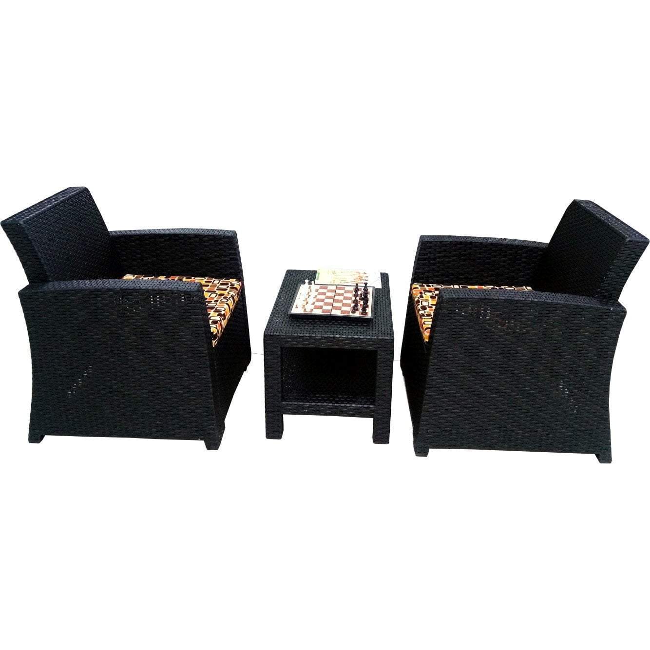 LUGANO 2 Single Lounge Chairs + Cushions + Table