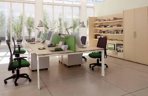 Mabelline 4 Man Workstation Unit with Metal Legs Home Office Garden | HOG-HomeOfficeGarden | online marketplace