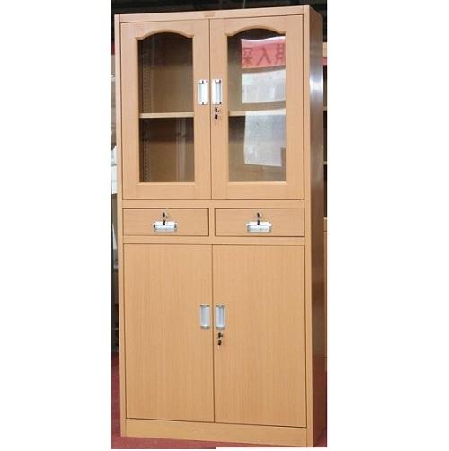 Metal Cabinet With Glass & Metal Door-Full Height Home Office Garden | HOG-HomeOfficeGarden | online marketplace