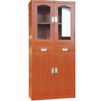 Metal Cabinet With Glass & Metal Door-Full Height Home Office Garden | HOG-HomeOfficeGarden | online marketplace