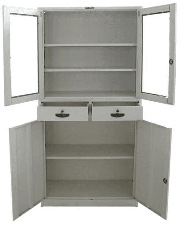Metal Glass File Cabinet With Drawers