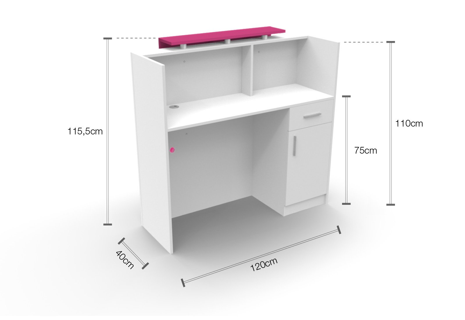 Modern Wood Reception Table - 1.2m Home Office Garden | HOG-HomeOfficeGarden | online marketplace