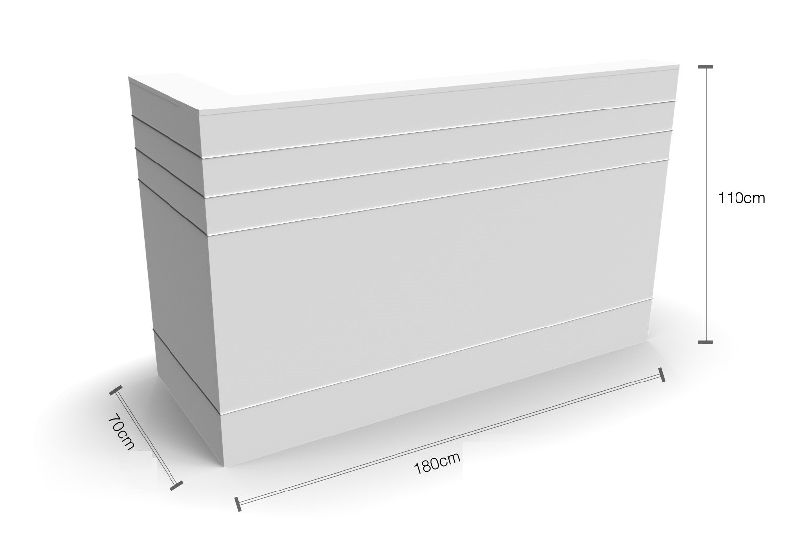 Modern Wood Reception Table - 1.8mtr. Order @HOG Online