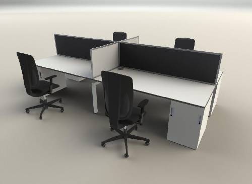 Monreal 4 Seater Workstation