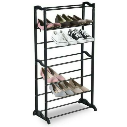 Prima 21 Pair Stackable Shoe Rack Black. Order Now @HOG