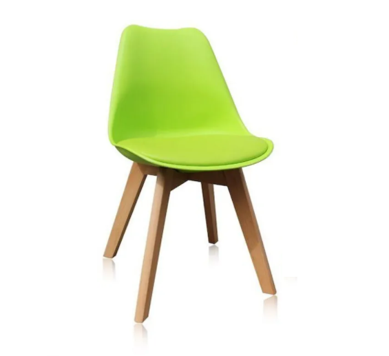 Nordic Dining Chair With Wood Legs