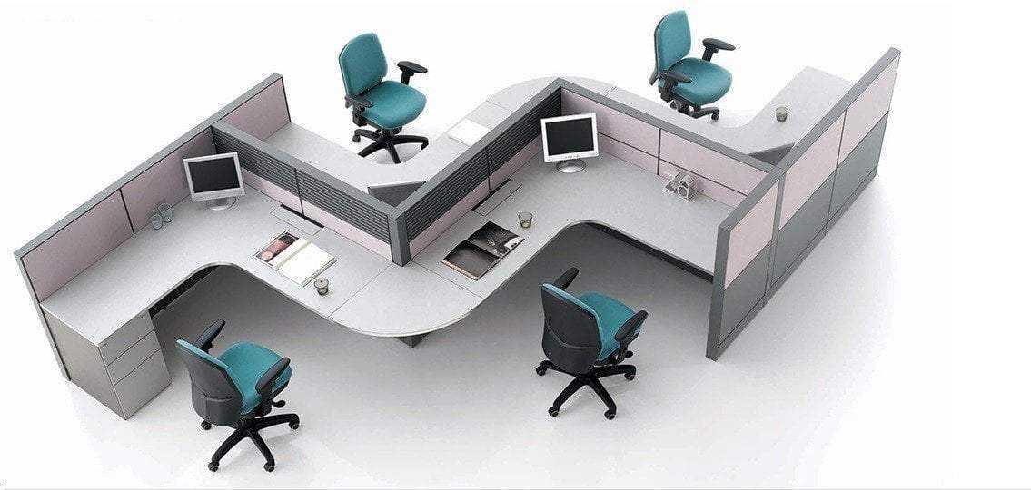 Open Office Workstation-4pers