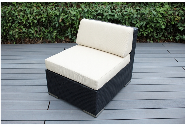Outdoor Patio Wicker/Rattan Furniture - Armless Chair