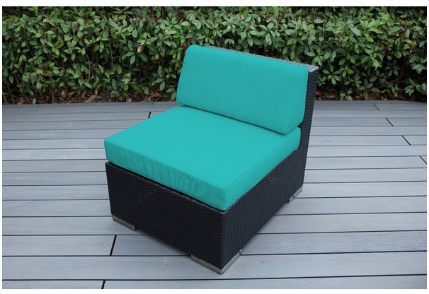 Outdoor Patio Wicker/Rattan Furniture - Armless Chair