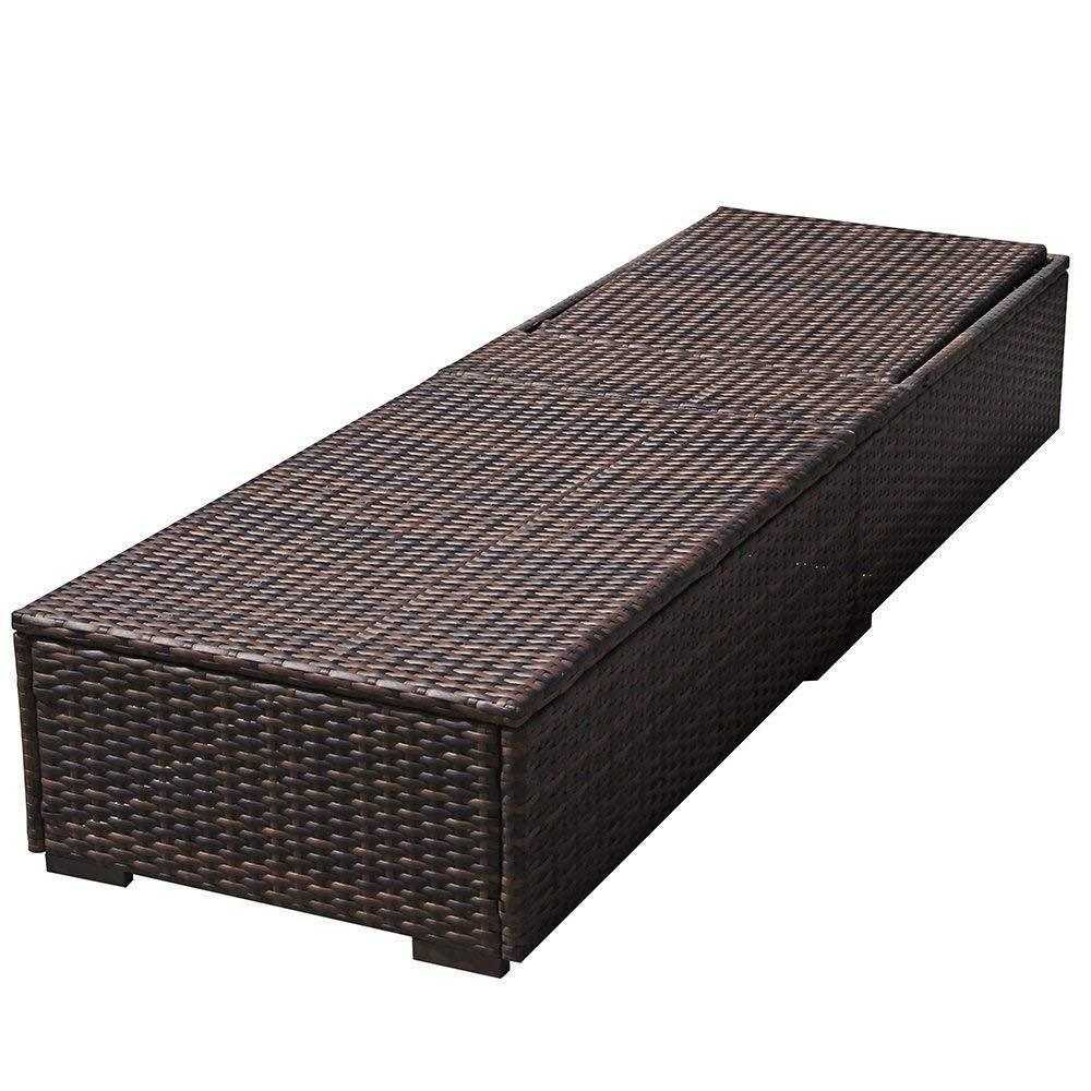 PATIOROMA Ita gbangba Rattan Eto Sofa Apakan (Eto Nkan 9)