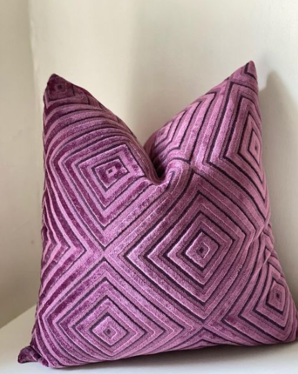 Purple Pattern on Blend Pillow