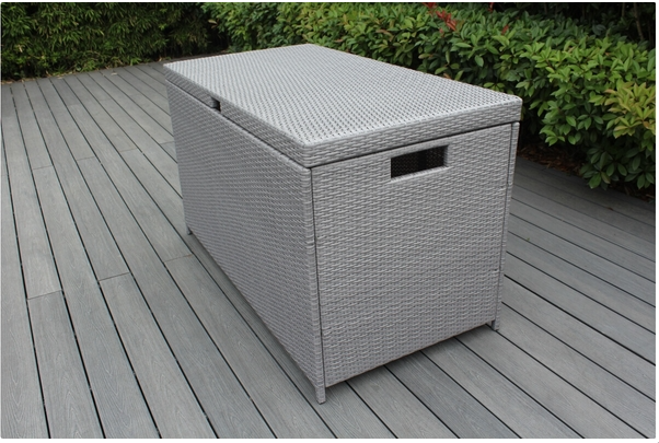 Rattan Cushion Storage Deck Box - Large