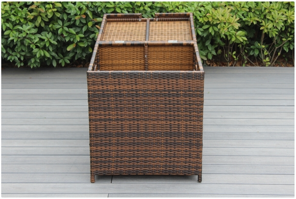 Rattan Cushion Storage Deck Box - Small