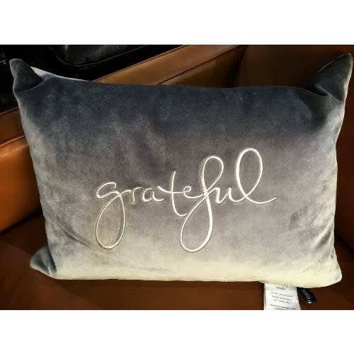 Rodeo Home Grey Decorative Soft Velvet Rectangular Lumbar Pillow