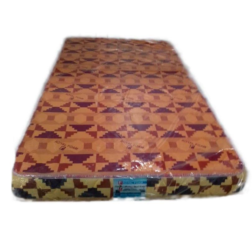 Royal Economy-Poly Cotton Fabric - Fully Quilted Mattress  [75 x 42 x 6"] [6ft x 3.5ft x 6inches](Lagos Only)