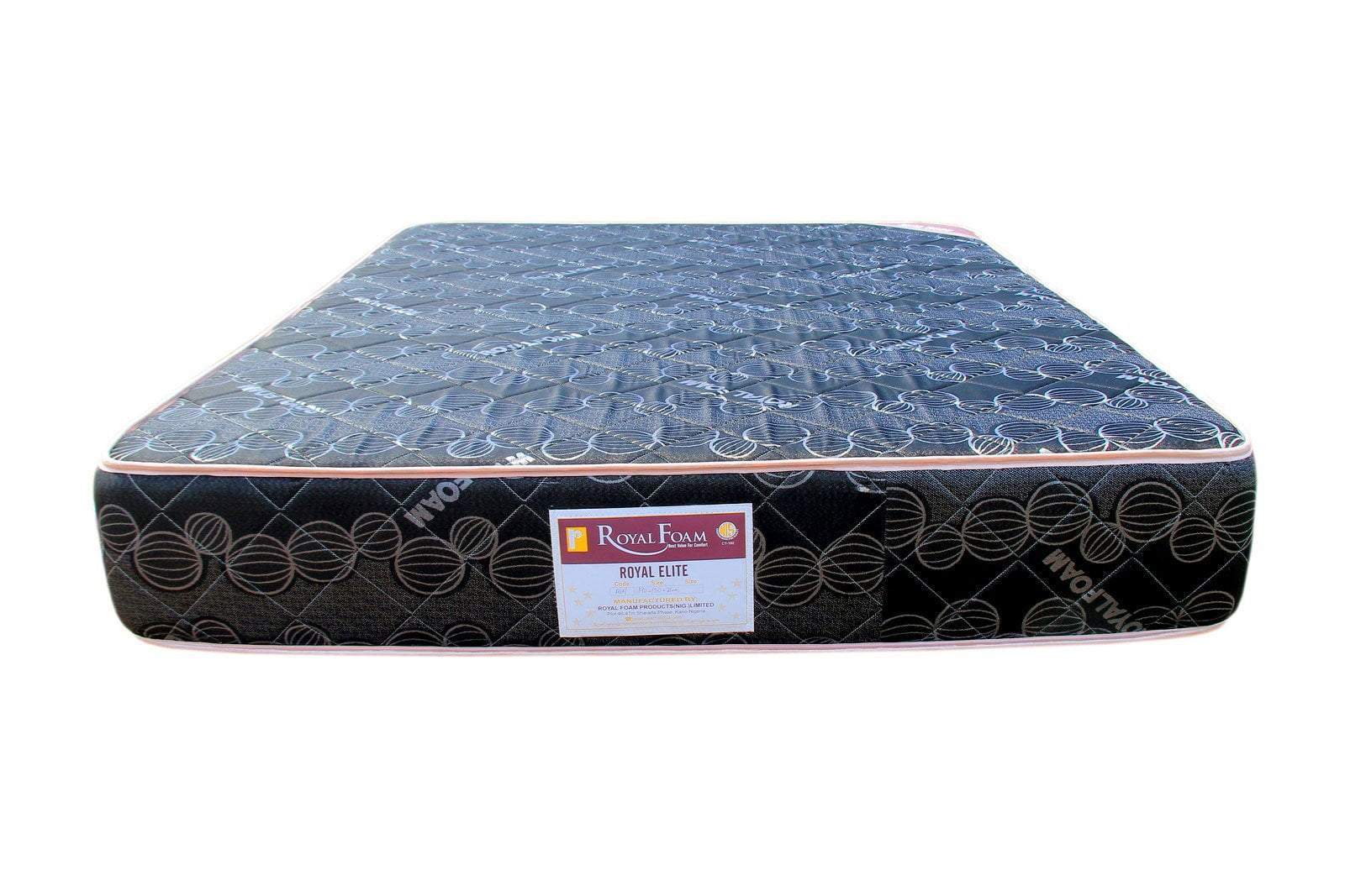 Royal Elite Semi Orthopedic - Jacquard - Fully Quilted with Top layer 190X135X25CM(6ft x 4'5ft x 10inches)(Lagos Only)