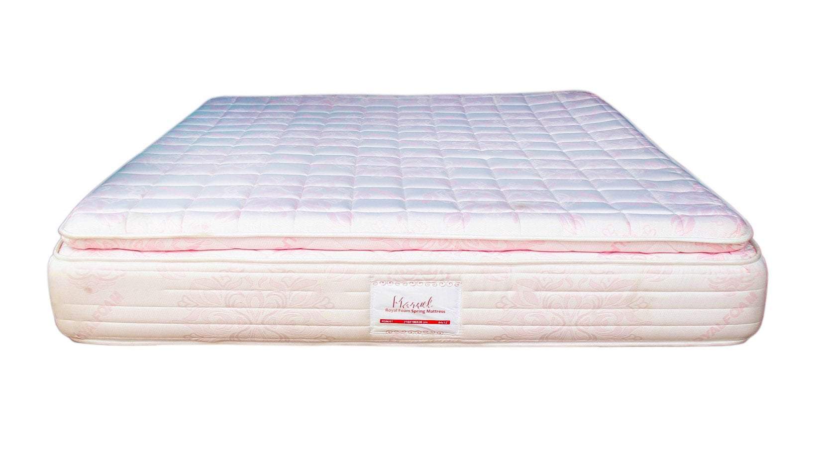 Royal Marvel Spring JACQUARD-Fully Quilted Mattress [75 x 72 x 12"] [6ft x 6ft x 12inches](Lagos Only)