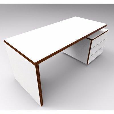 ruby-series-office-table-white-and-teak-30590241684 HomefOficeGarden HomeOffice Garden | HOG-HomeOfficeGarden | HOG