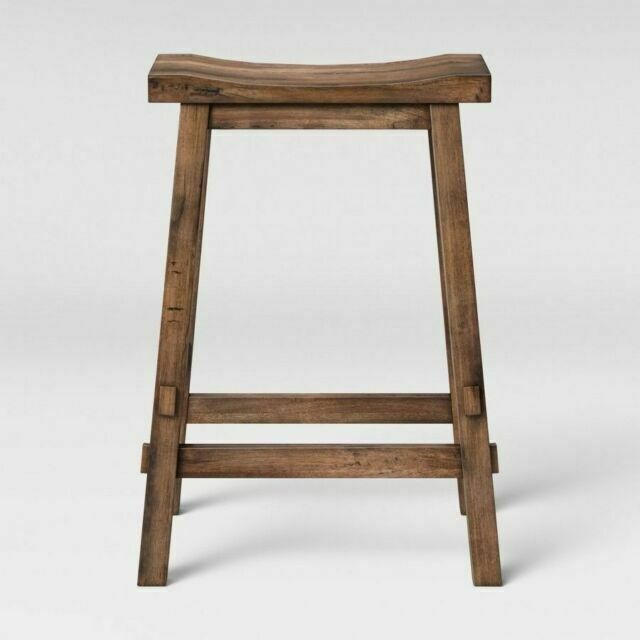 Home, Office, Garden online marketplace Threshold Halifax Farmhouse Wood Bar Stool