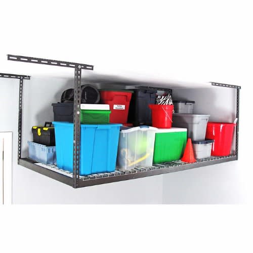 Saferacks 18". X 33". Overhead Garage Storage Rack And Accessories Kit