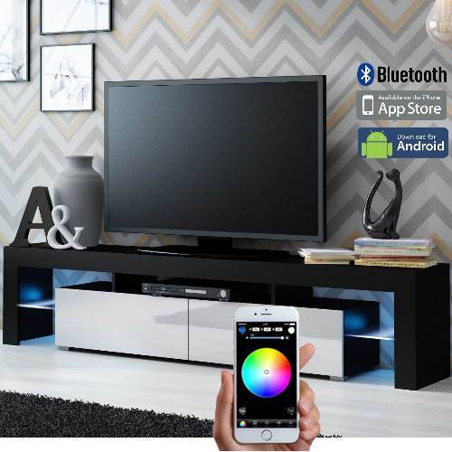 Smart Control LED TV Stand coloured front