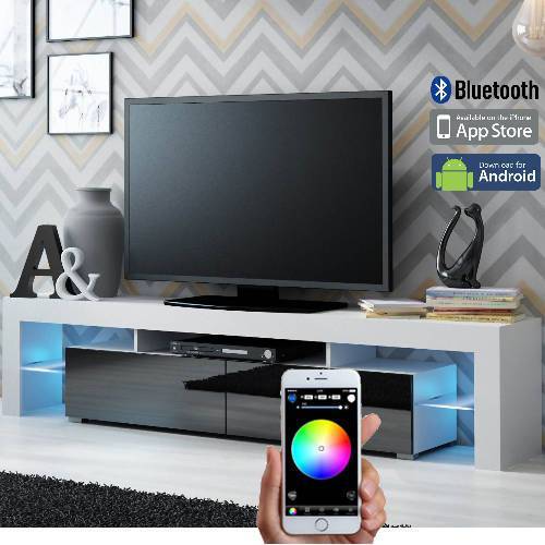Smart Control LED TV Stand coloured front