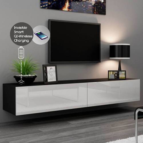 Smart Wireless Fast Charging Wall Mount TV Stand 2.0